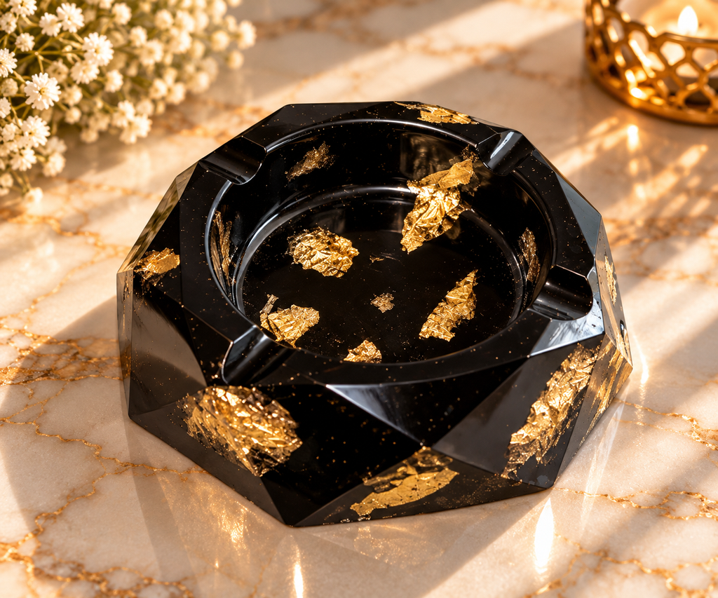 Black & Gold Ashtray