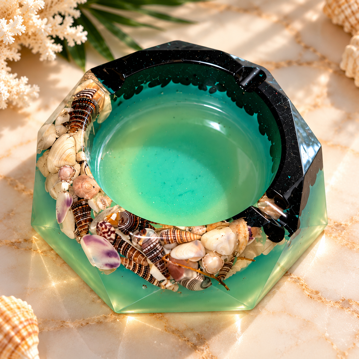 Ocean Ashtray Round