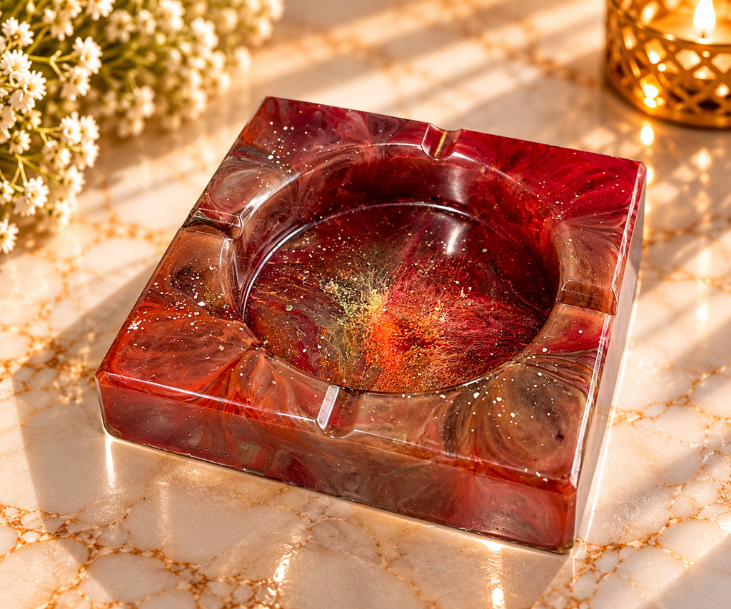 Rainbow Square Ashtray