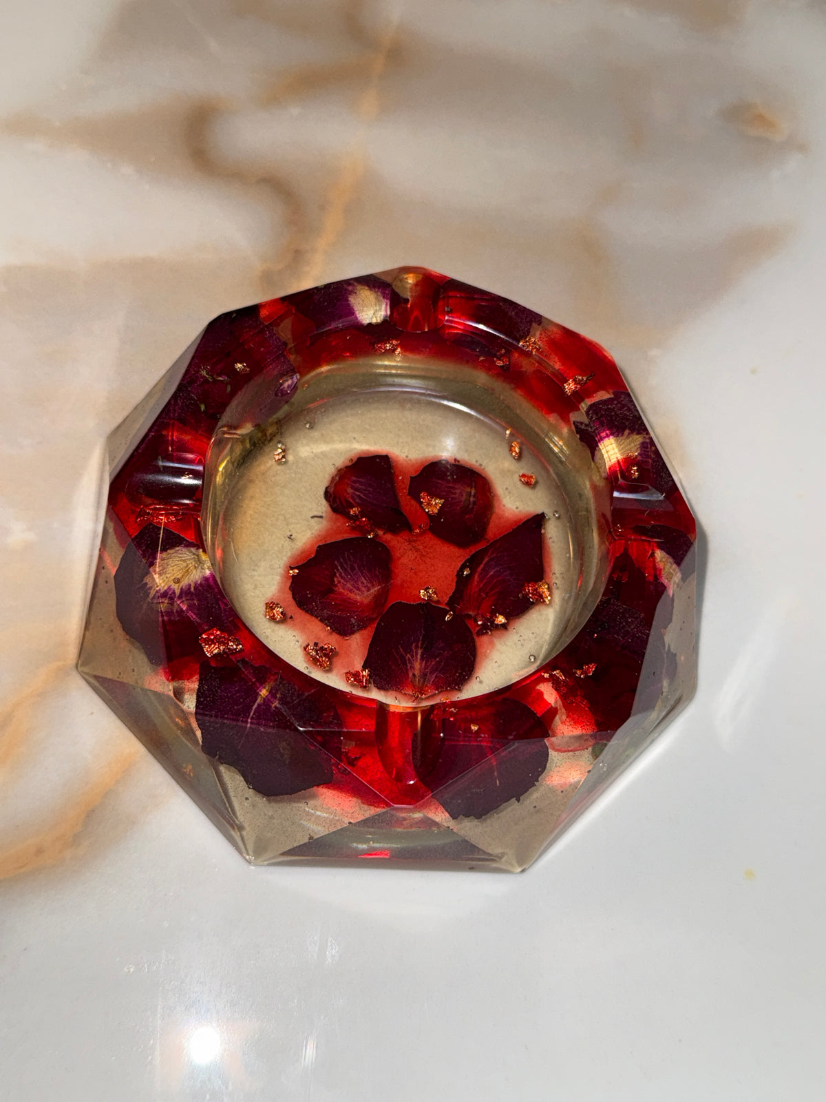 Rose Round Ashtray
