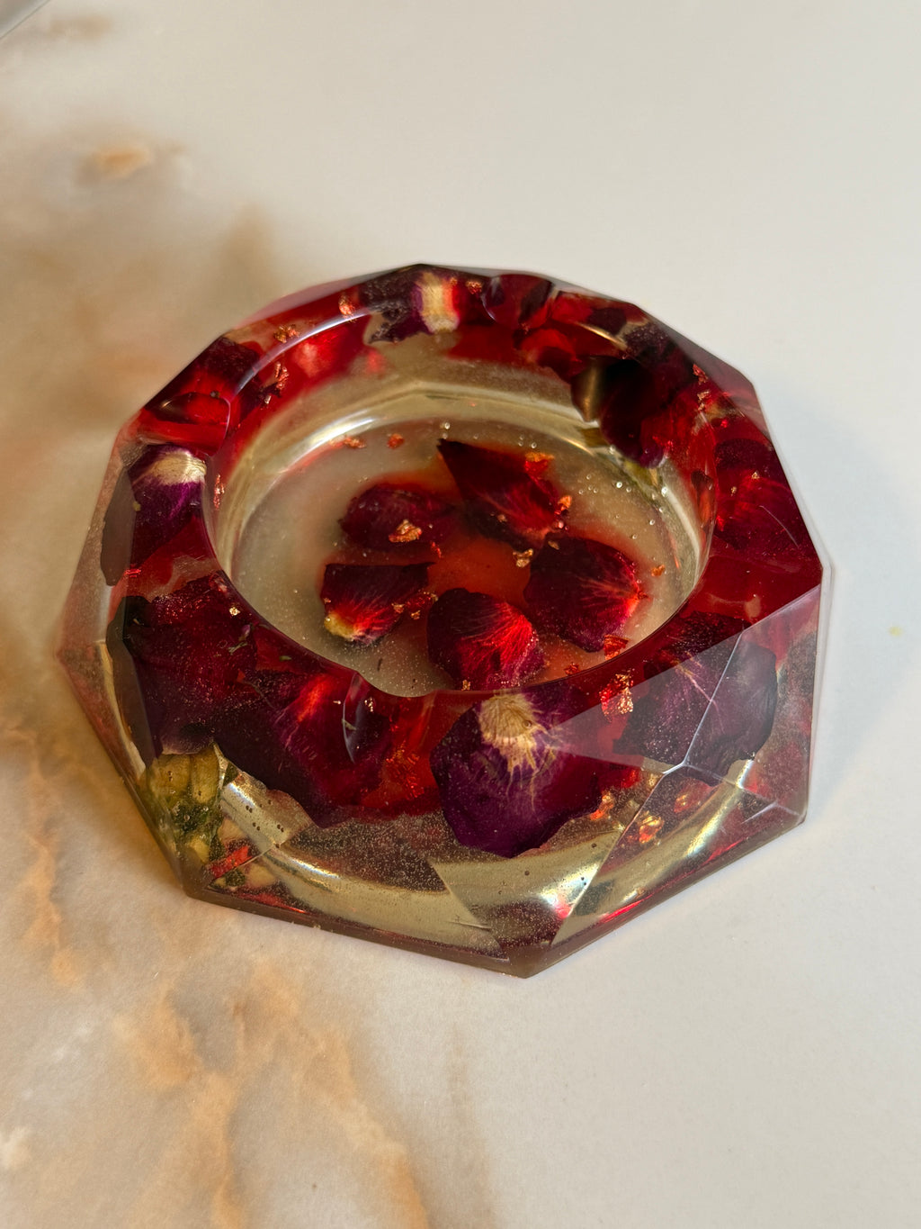 Rose Round Ashtray