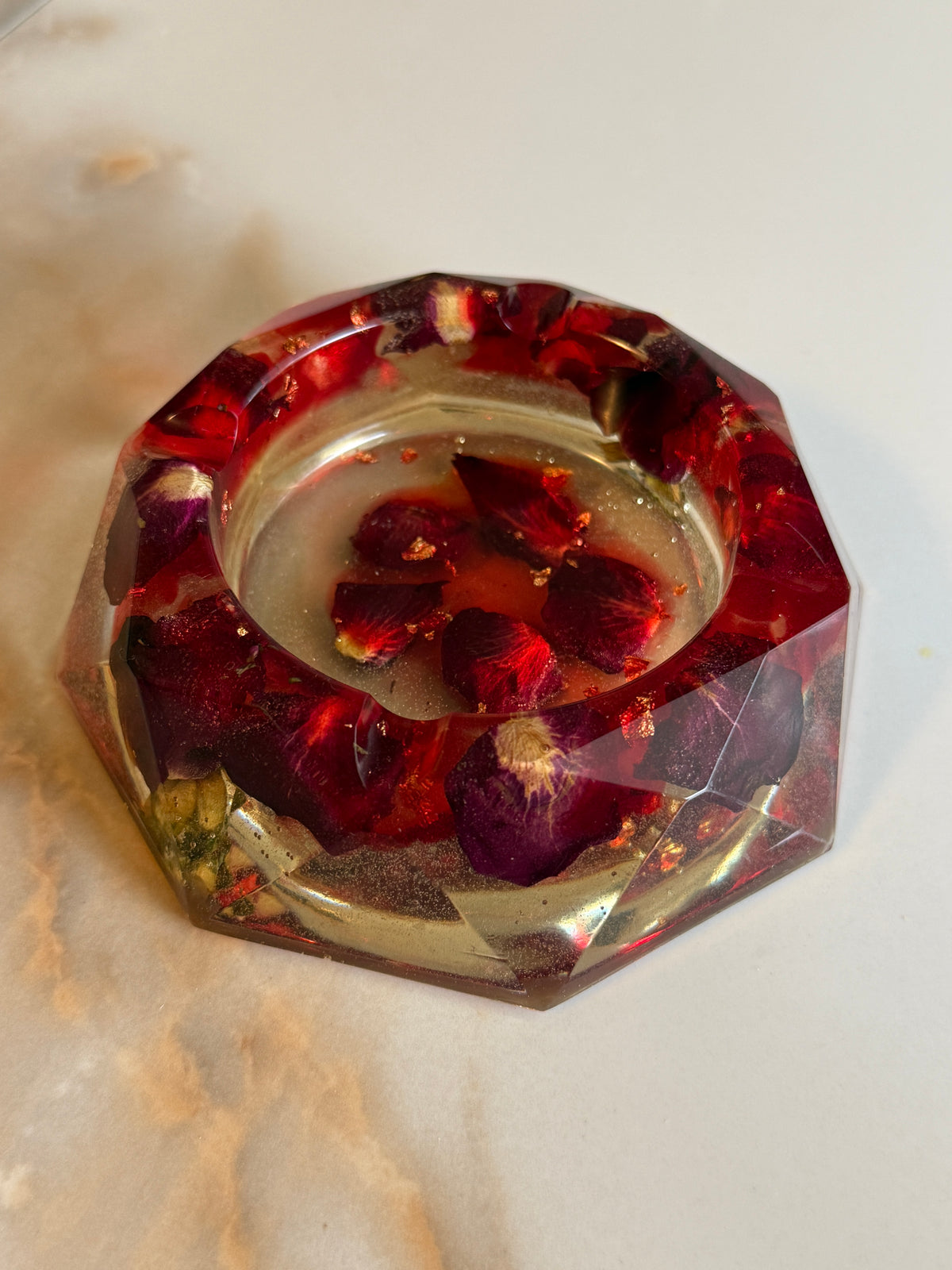 Rose Round Ashtray