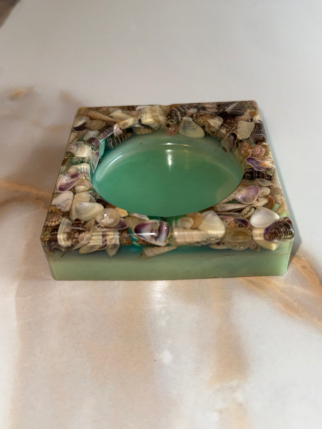 Seashell Square Ashtray