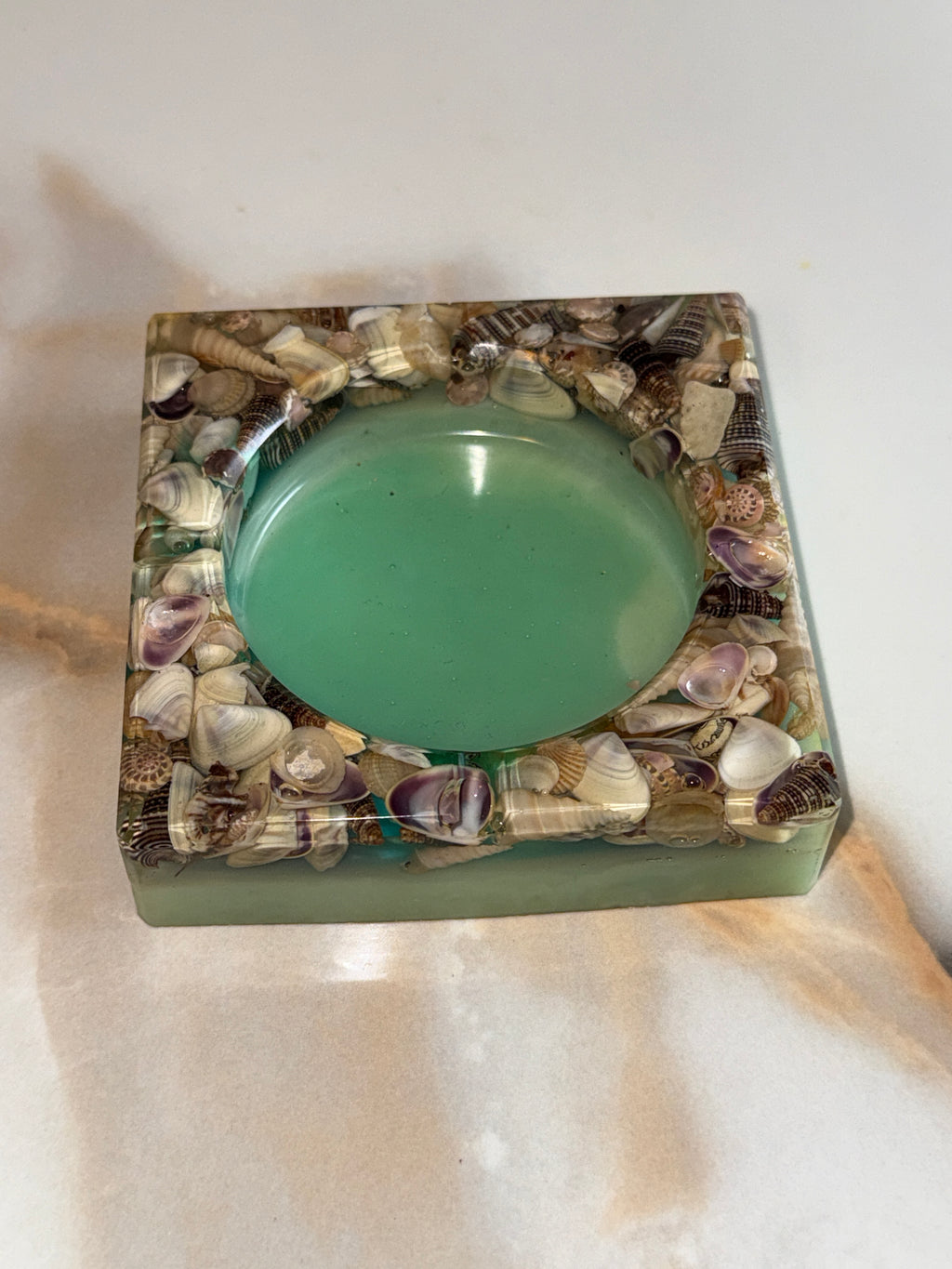 Seashell Square Ashtray