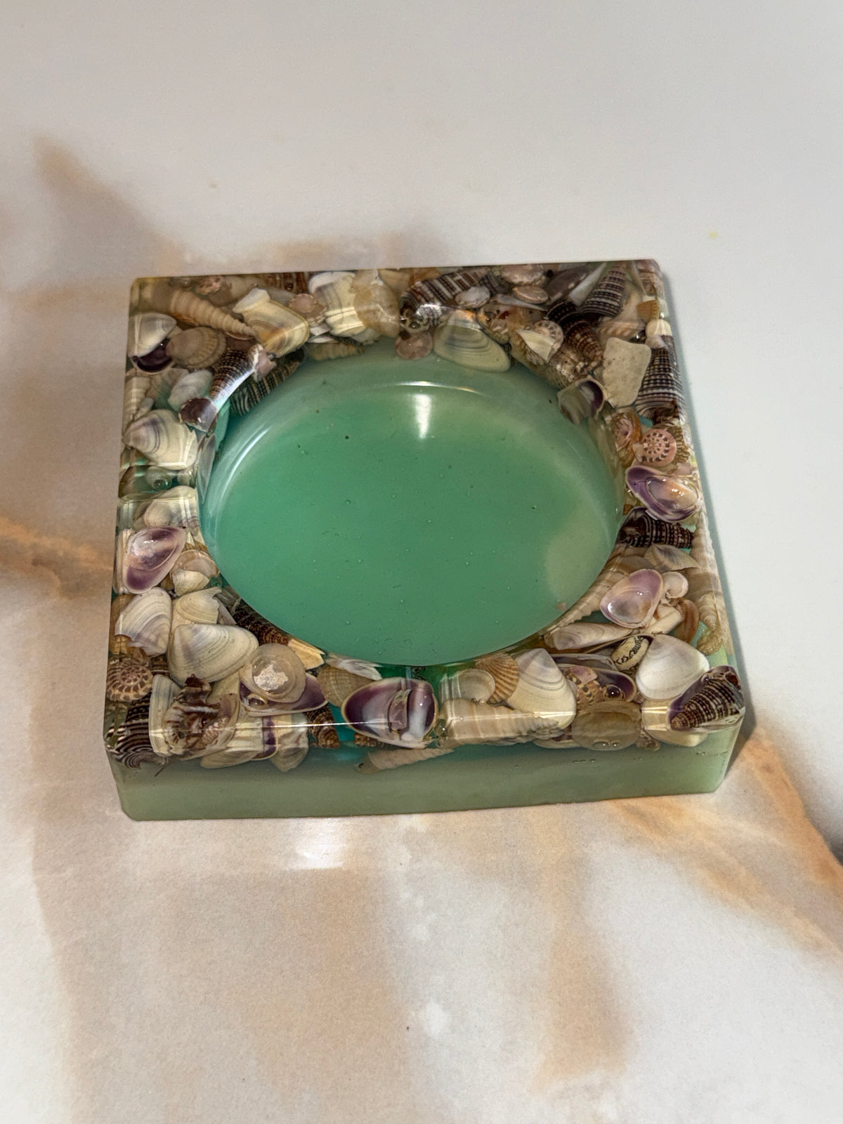 Seashell Square Ashtray