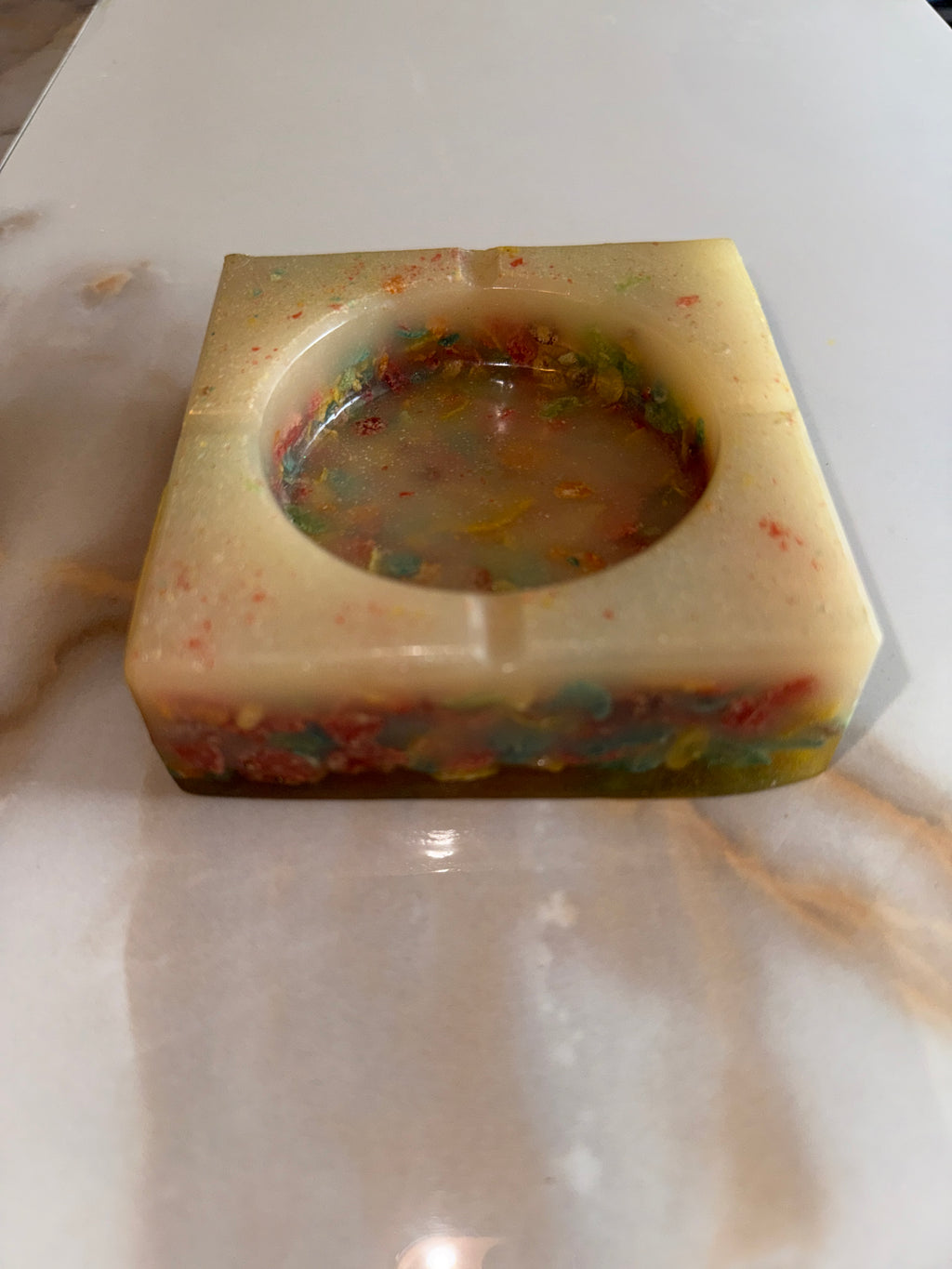 Fruity Pebbles Square Ashtray