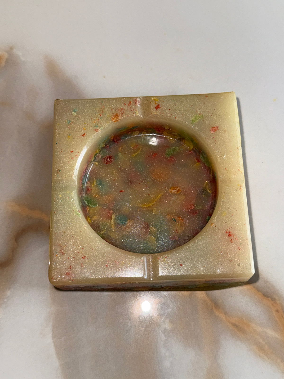 Fruity Pebbles Square Ashtray