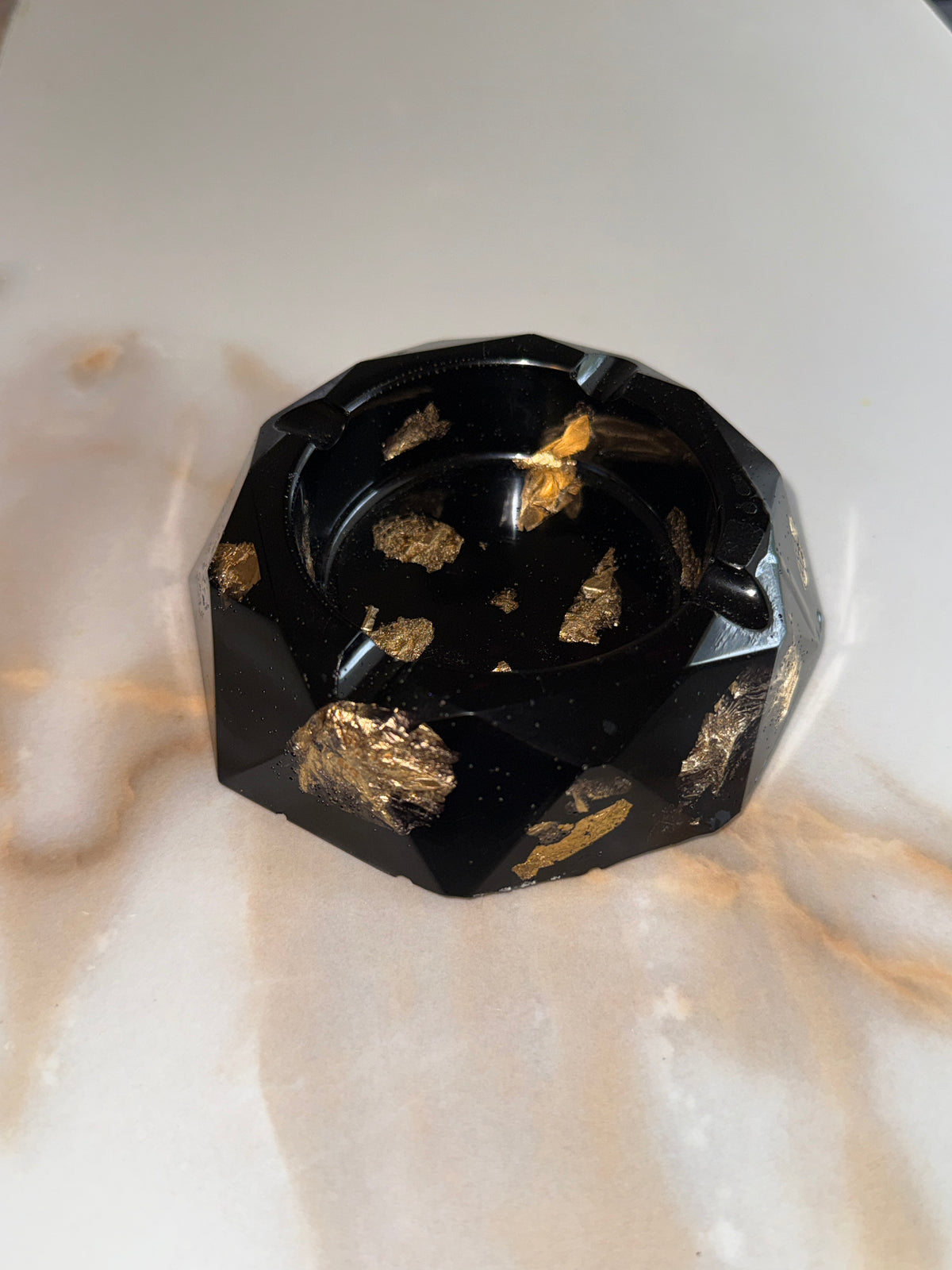 Black & Gold Ashtray