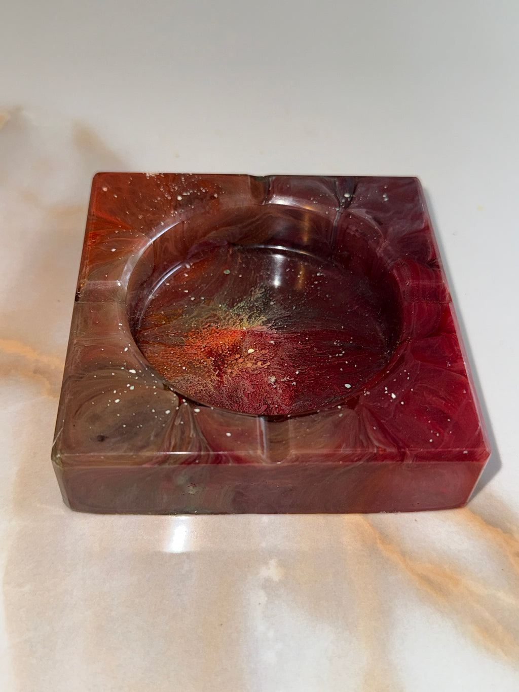 Rainbow Square Ashtray