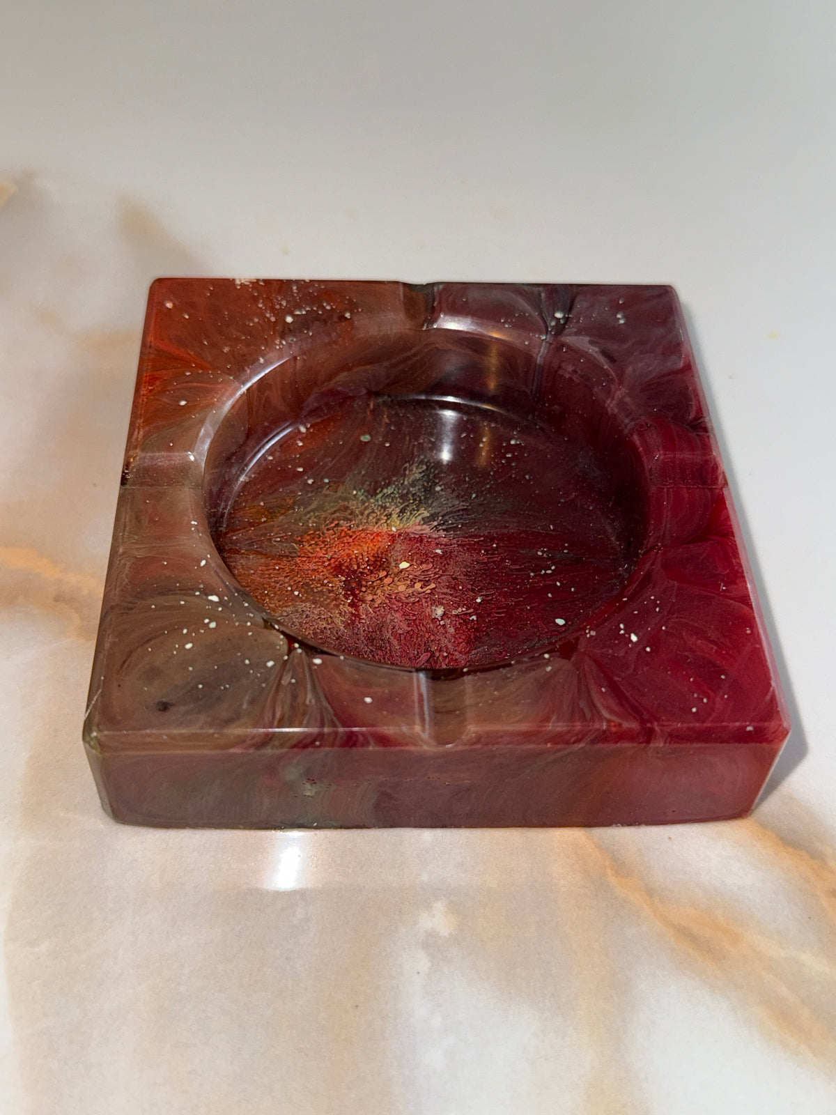 Rainbow Square Ashtray