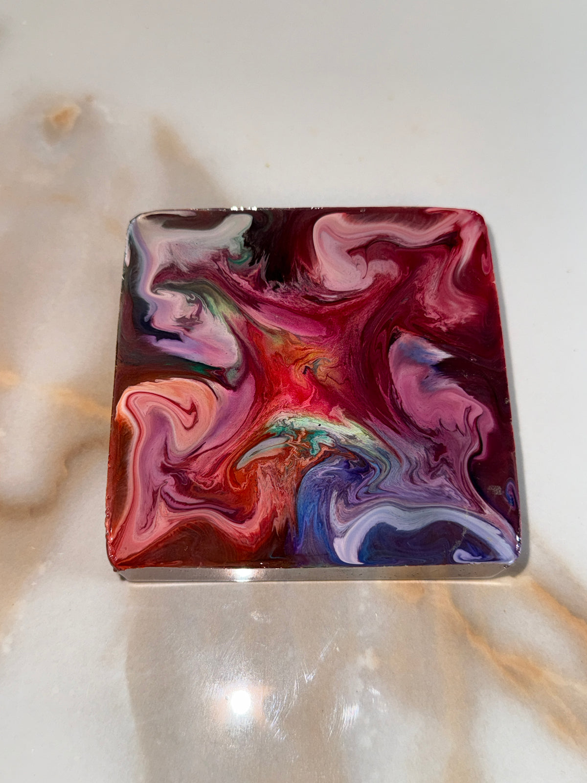 Rainbow Square Ashtray