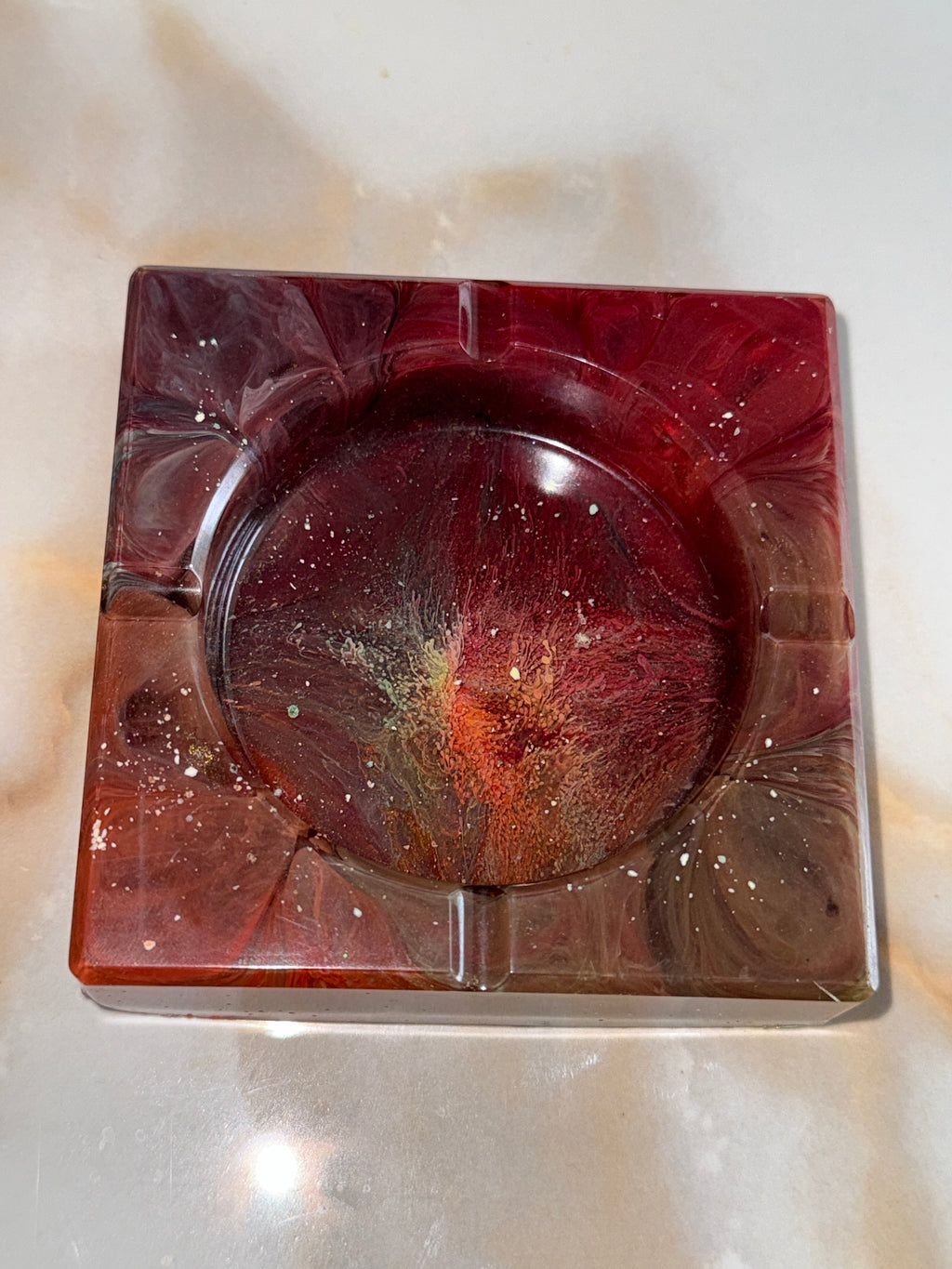 Rainbow Square Ashtray