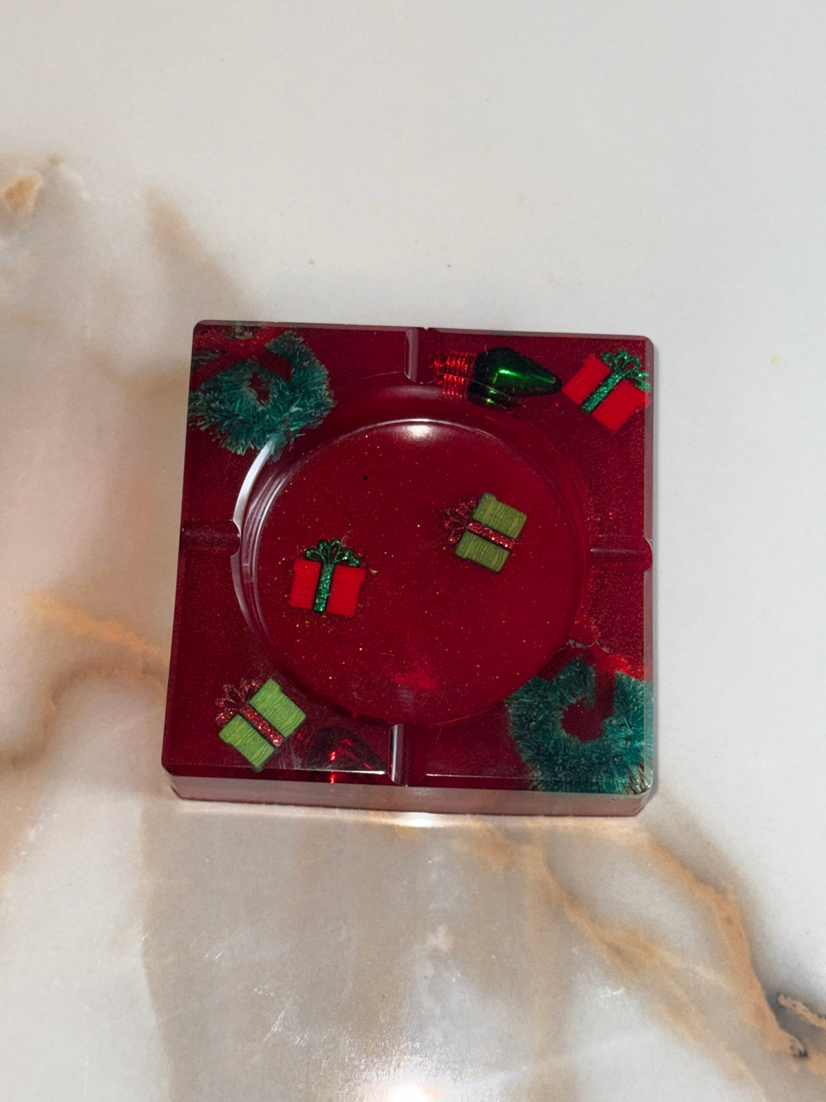 Christmas Ashtray Square