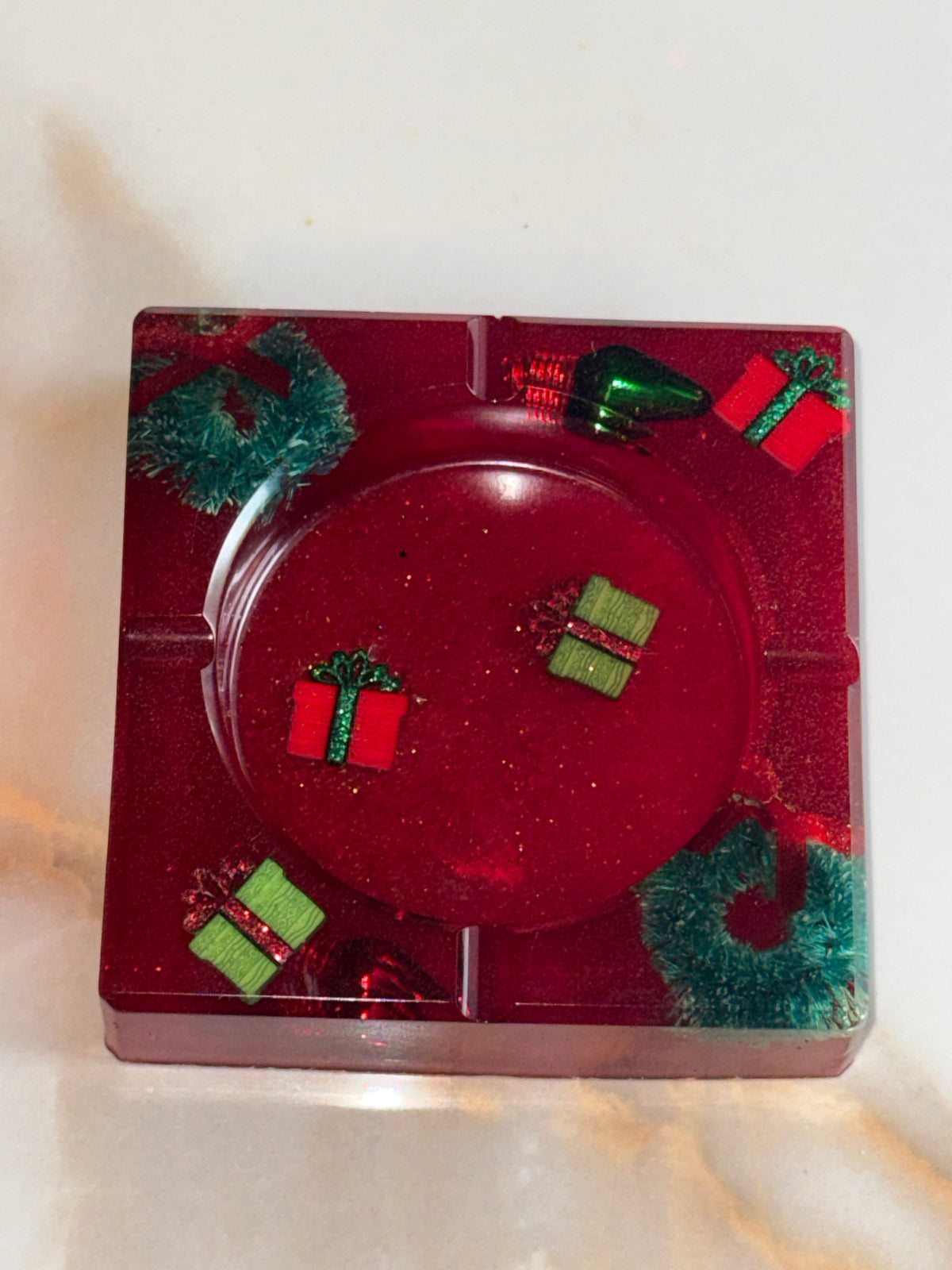 Christmas Ashtray Square