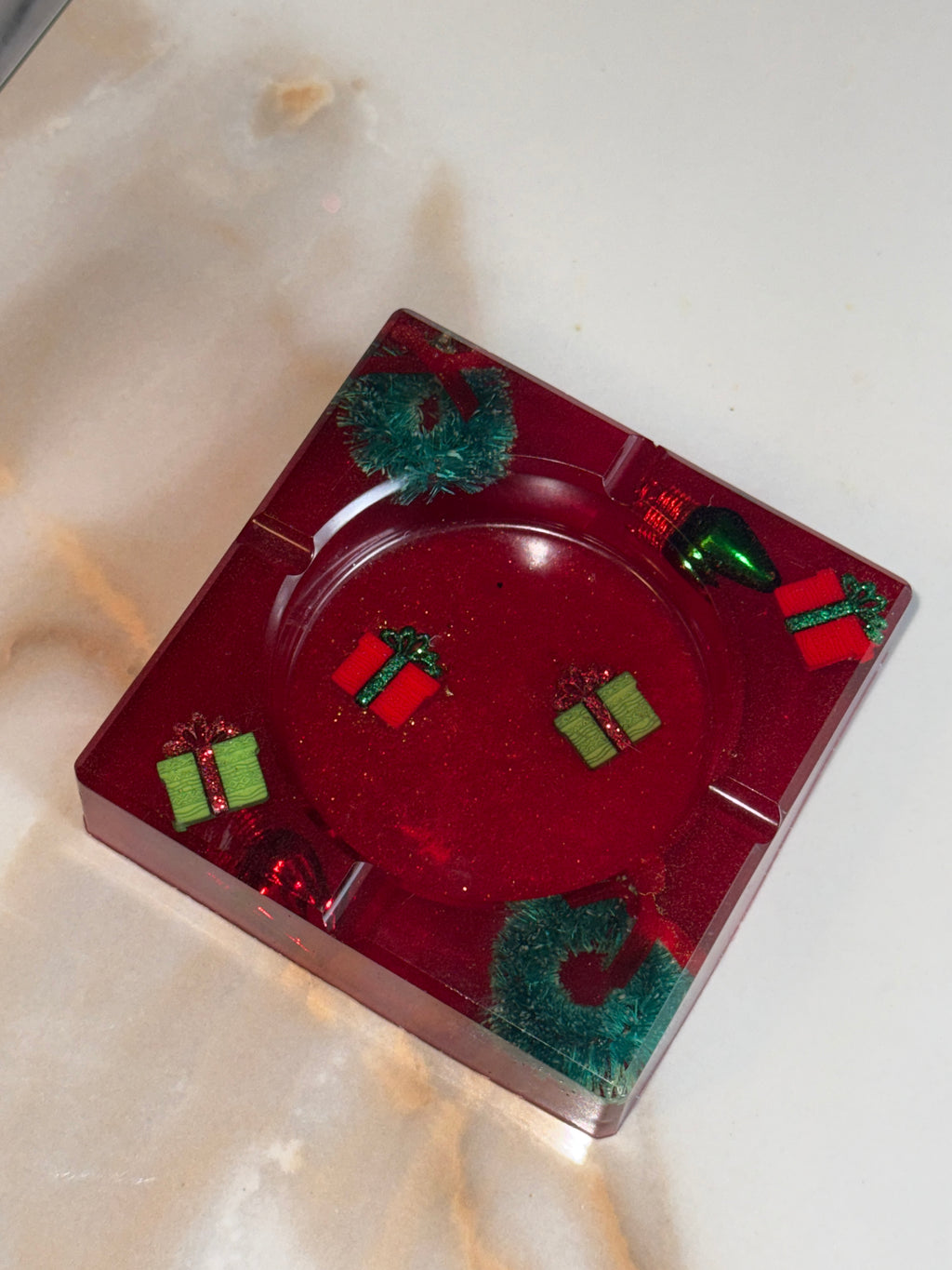 Christmas Ashtray Square