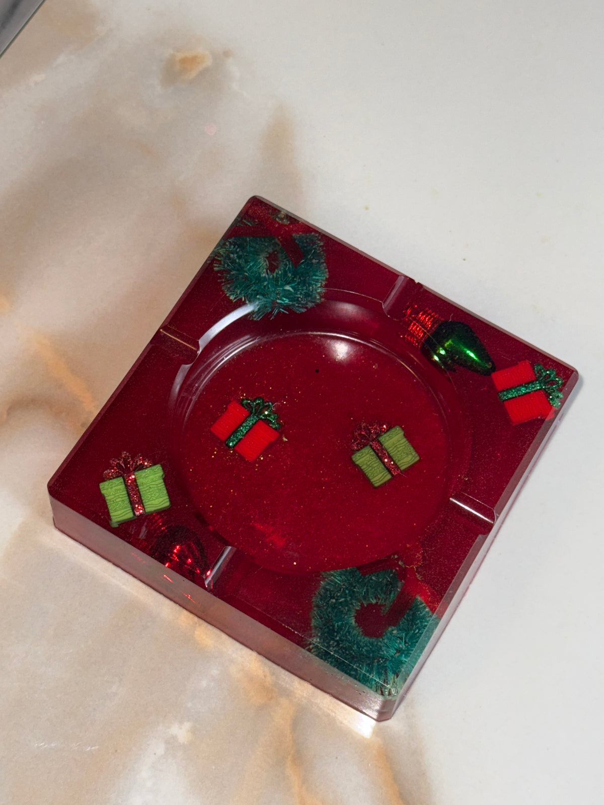 Christmas Ashtray Square